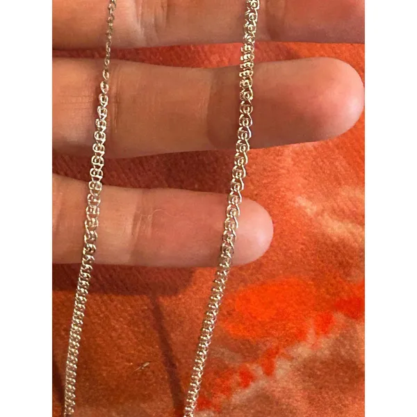 B302 necklace 18 inch 925 sterling silver - Image 2
