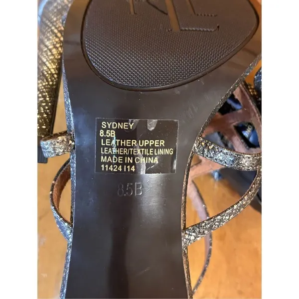 Lauren Ralph Lauren Women's Sydney Dress Sandal Heel Leather 8.5B Read - Image 7