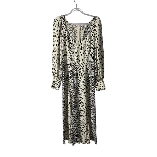 Reformation Alessi Midi Cheetah Print Dress Sz 6 - Image 2