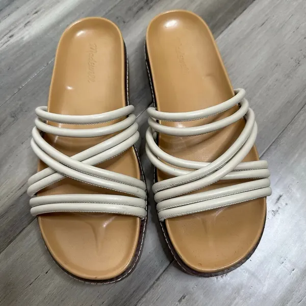 Madewell Charley Strappy Slide Sandal Women's Beige Tan Size 10 - Image 2