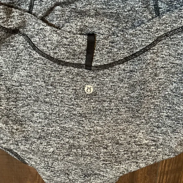 Lululemon Define Jacket Gray Space Dye Heathered Zip Up Size 8 Athleisure Yoga - Image 5