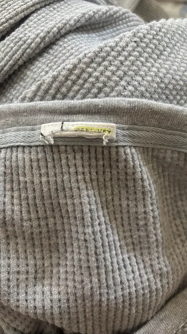 Aerie Grey Waffle Long Sleeve - Image 3