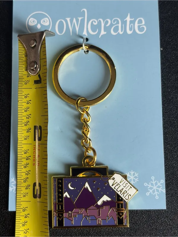 OwlCrate ACOTAR Visit Velaris Keychain Paperbackbones‎ Night Court Sarah J Maas⁠ - Image 5