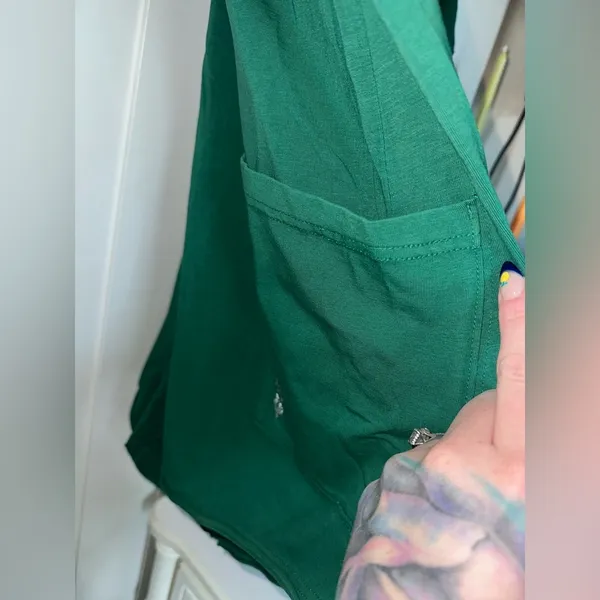 New FP Movement Hot Shot Tee Romperp In Heritage Green Sold Out Color - Image 6