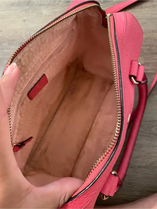 Kate Spade Perri Lane Bubbles bag Laser-Cut Leather Satchel Pink - Image 6