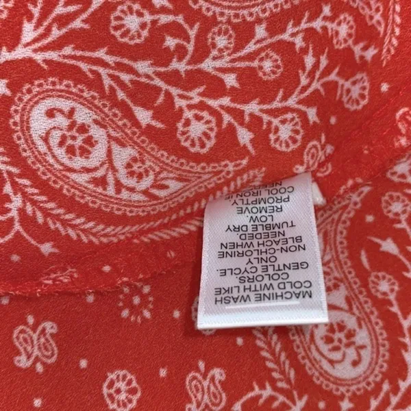 Red paisley boho top size large/xlarge - Image 6