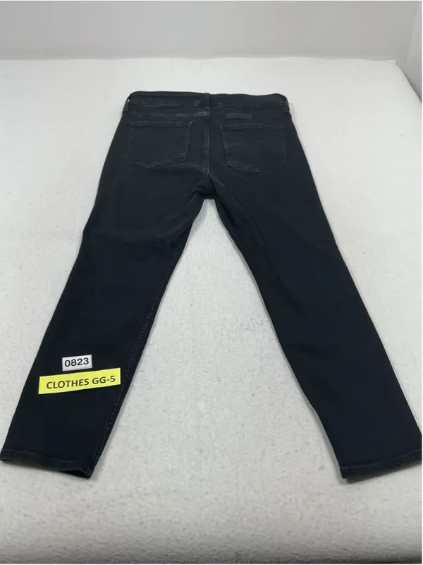 Woman’s GAP Denim High Rise Skinny Stretch Black Jeans 12/31S Button Zip - Image 2