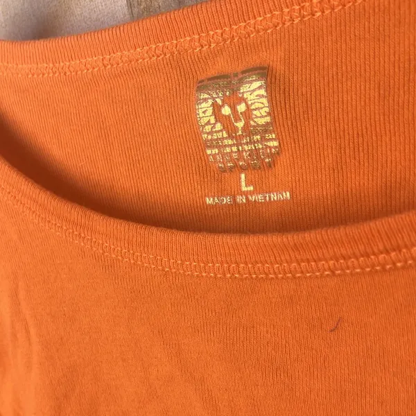 FINAL MARKDOWN Anne Klein Bright Orange 3/4 Sleeve Top large - Image 2