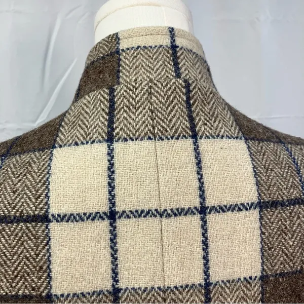 Vintage Bianca Plaid Single Button Wool Blazer‎ Jacket Womens 12 Preppy Classic - Image 11