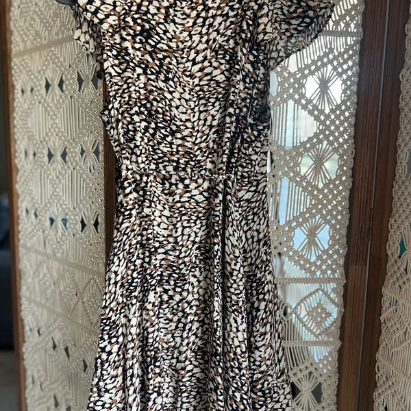 Free People French Quarter Leopard Wrap Mini Dress - Image 9