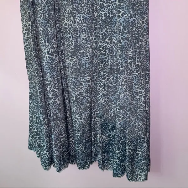 New Directions M Maxi Skirt Boho Animal Print Flounce Pull On - Image 4