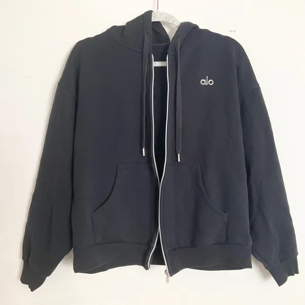 Alo Yoga Accolade Full Zip Hoodie Black XS - Image 6