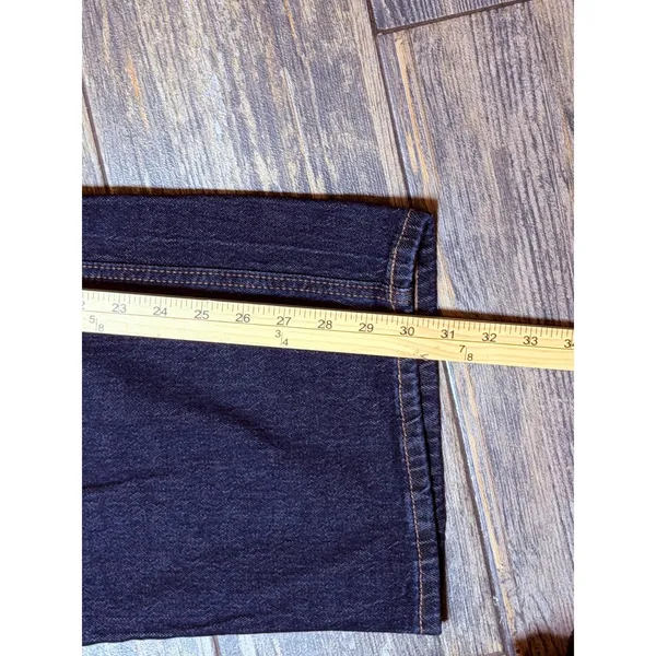NWT Old Navy Mid-Rise The‎ Slouchy Wide Leg Jeans Dark Wash Button Fly Size 6x30 - Image 11