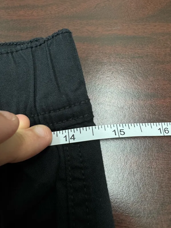 American Eagle Super Stretch Black Cargo Joggers Size 0 - Image 6