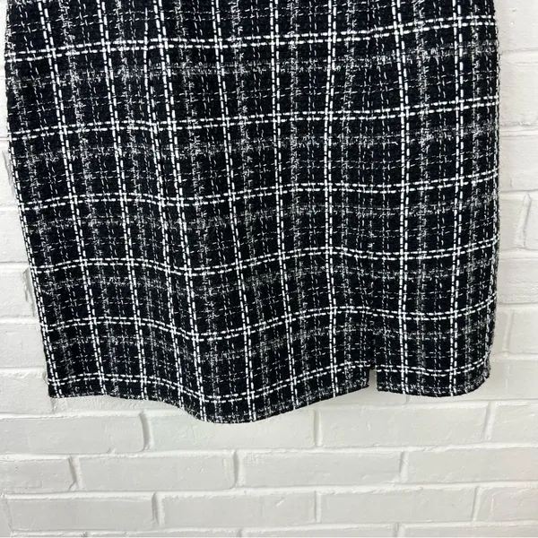 Francesca’s Black Tweed Knit Mini Dress Size S - Image 5