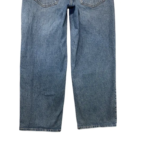 Madewell The Perfect Vintage Wide-Leg Jean 26P Blue High Rise Denim Pants - Image 9