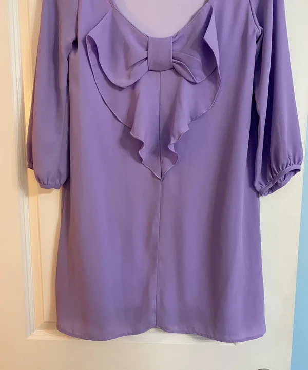 The Blue Door Collection Purple Mini Dress - Image 5