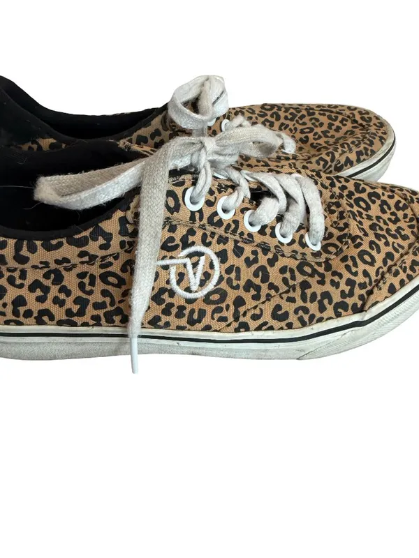 Vans Sport Vulc Sneakers Tennis-Shoes Lace-Up Animal Print Skater Classic Size 8 - Image 3