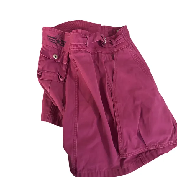 VTG‎ Esprit Sport Pink High Rise Shorts Women's 26 Paperbag Cotton 90s Y2K - Image 11