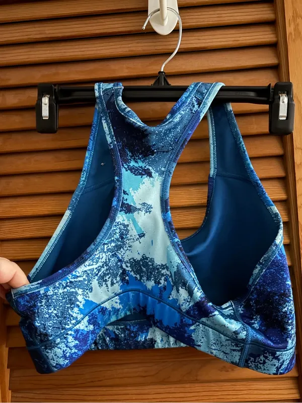 Nike Blue Sports Bra Size L - Image 2