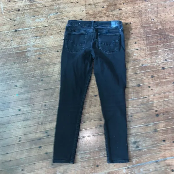 American Eagle black stretchy normcore 6 short jeggings - Image 4
