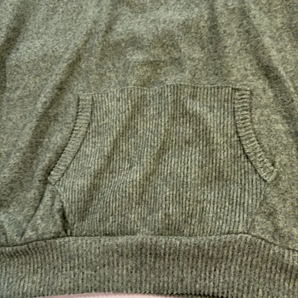 Janet Chung green quarter zip sweater. M Mock neck front pocket 3/4 sleeve. Soft - Image 4