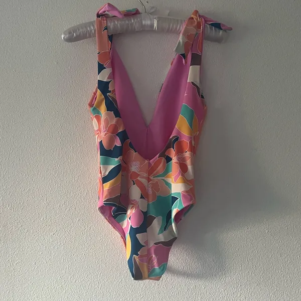 {Kikirio} x Free People Brand New Inka Bow Floral One Piece - Image 4