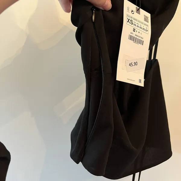 Zara Black Off The Shoulder Top XS New With Tags - Image 7