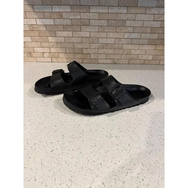 Birkenstock Black Two-Buckle Sandals - Image 2