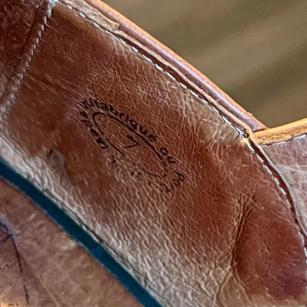 John Fluevog Ana Rita Leather Platform Mary Jane Heels Size 7 Brown Tan - Image 11