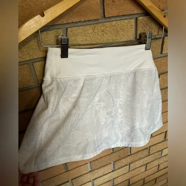Lululemon Pace Rival Skirt (Regular) No Panels Eternal Wave White Size 4 - Image 7