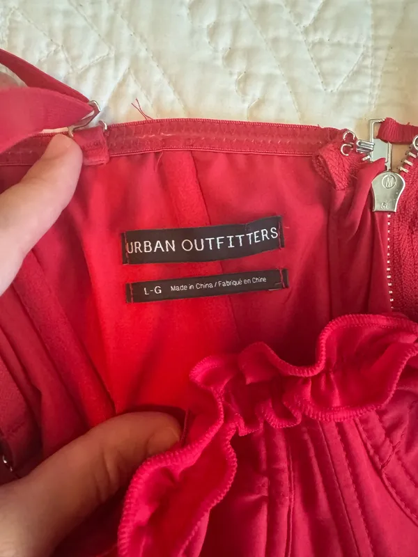 Urban Outfitters Red Corset Top - Image 4