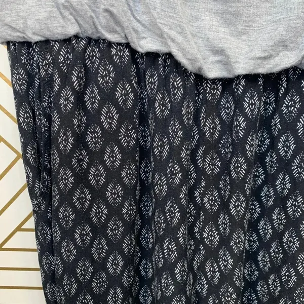 Anthropologie Hei Hei Rhodes Jumpsuit‎ Sleeveless Printed Gray Black Size Small - Image 6