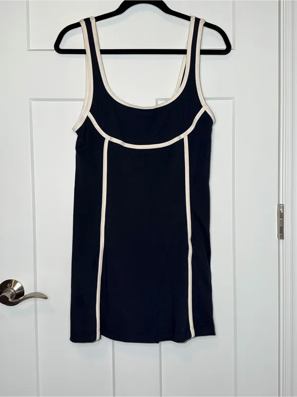 Daily Practice Piped Mini Dress Black Size M - Image 2