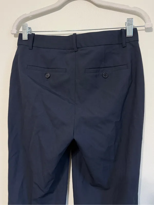 Theory Wool Navy Blue Trouser Pants Size 27 Waist Women’s Minimalist Luxury - Image 7