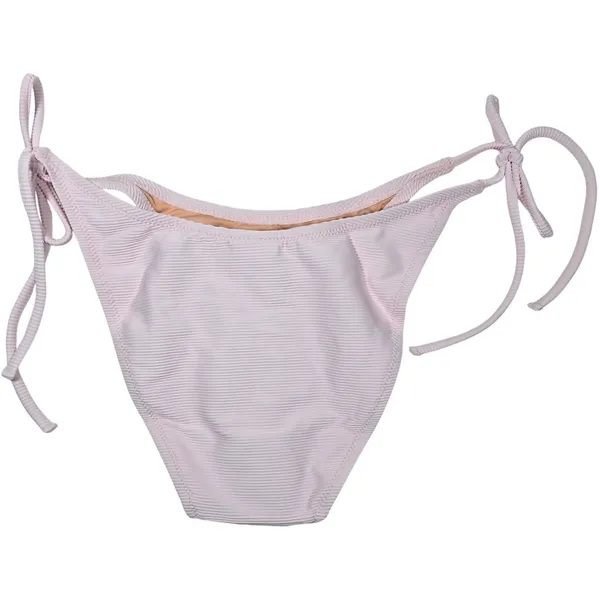 J. Crew Ribbed curved-waist cheeky string bikini bottom in‎ Pale Blossom S NWT - Image 2