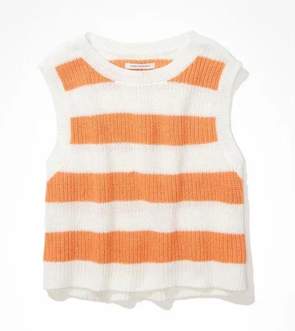 AE Striped Sweater Tank Top XS - Image 3
