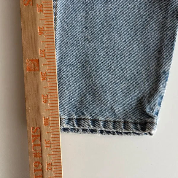 Levi VtG 90s 550‎ Jeans Light Wash Relaxed Fit Denim Women's Size 12 Medium - Image 9