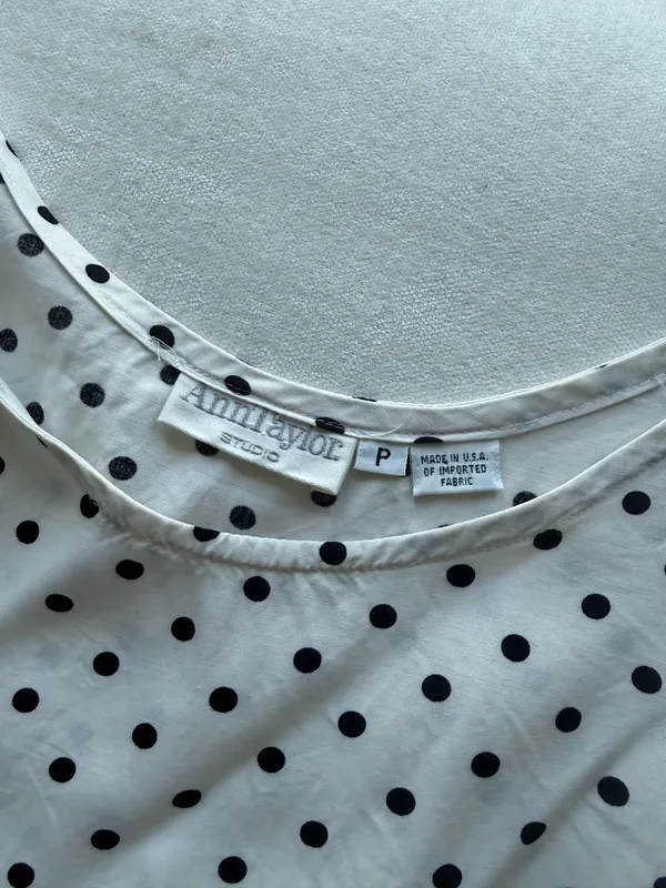 Ann Taylor vintage polka dot tank top - Image 2