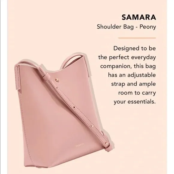 Anthropologie SAMARA Apple leather medium crossbody shoulder bag - Image 2