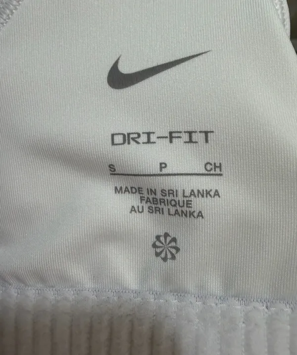 Nike Dri-Fit Sports Bra Racerback White - Image 3