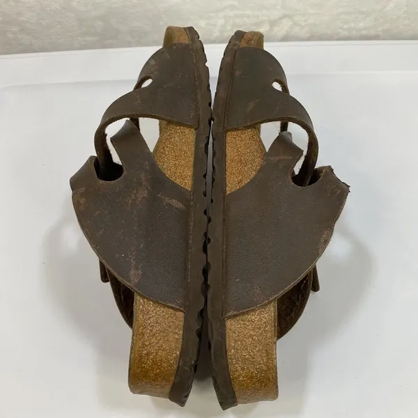 Birki's Birkenstock‎ Sandals 37 US L6 Narrow Mocha Calais Two Strap Sandals - Image 11