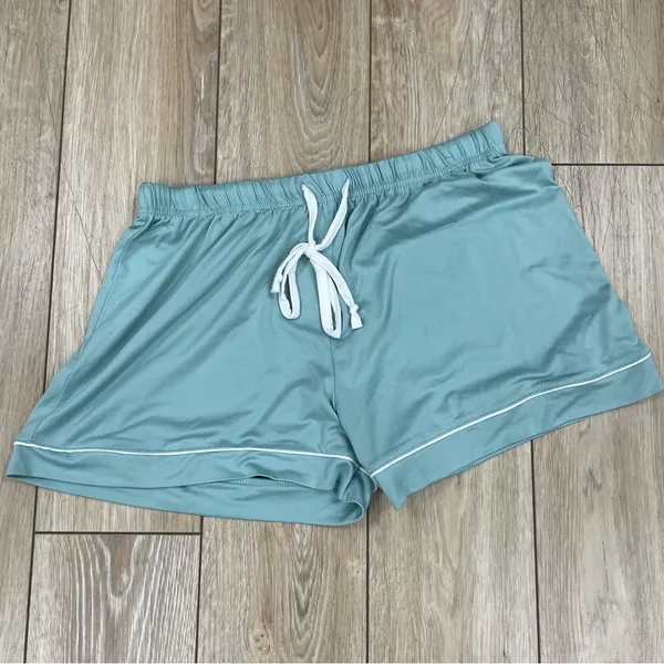 Born Light Teal Lounge Pants and Shorts with Drawstring Waist, large - Image 2