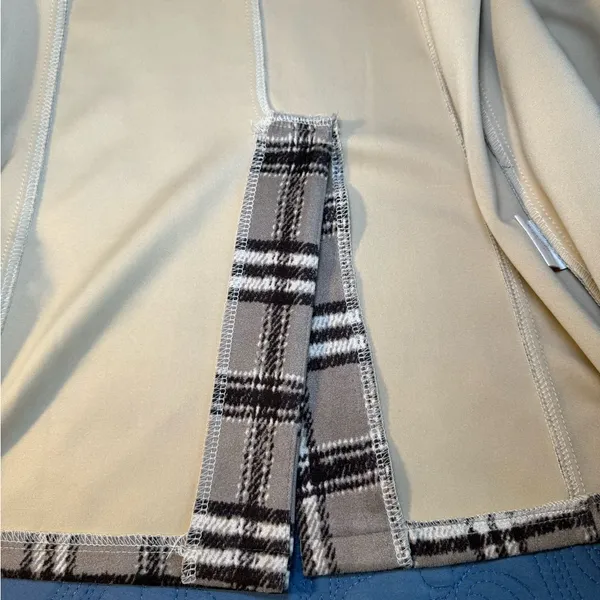 SOLITAIRE Plaid‎ Women's Jacket with Belt - Image 11