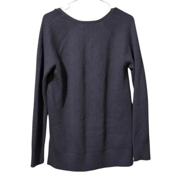 Athleta‎ Hanover Women Size Small V-Neck Sweater Wool Blend Purple Knit Preppy - Image 2