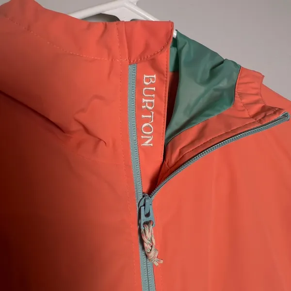 Burton Narraway Jacket Womens Small‎ Colorblock Hooded Windbreaker Full Zip - Image 8
