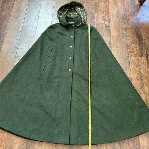 COJANA London wool / cashmere blend cape, made in England, one size - Image 10