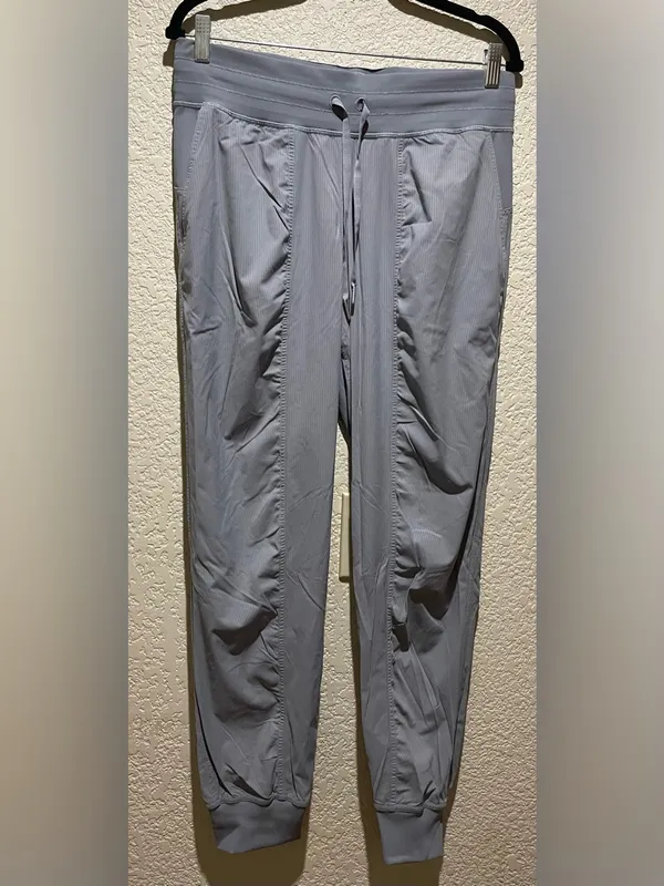 Lululemon Dance Studio Slate Gray Drawstring Jogger Pants Size 10 - Image 2