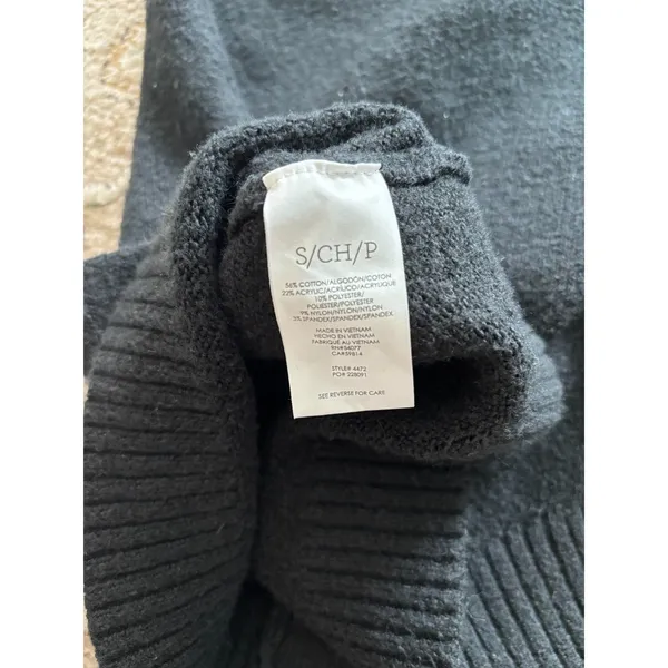 Cabi Sweater Womens Small Black Midi Longline Cardigan‎ Travel Preppy Academia - Image 5