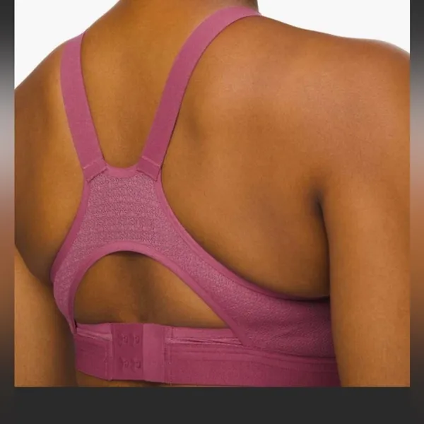 Lululemon Awake To Lace Bra 34B lot Plumful/smoky blush and black/nude - Image 7